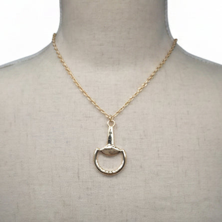 Horse Bit Pendant Necklace