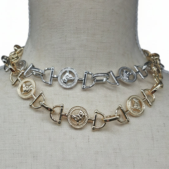 Horse Snaffle Chain Necklace