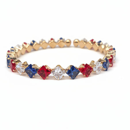 Red White and Bling Bangle