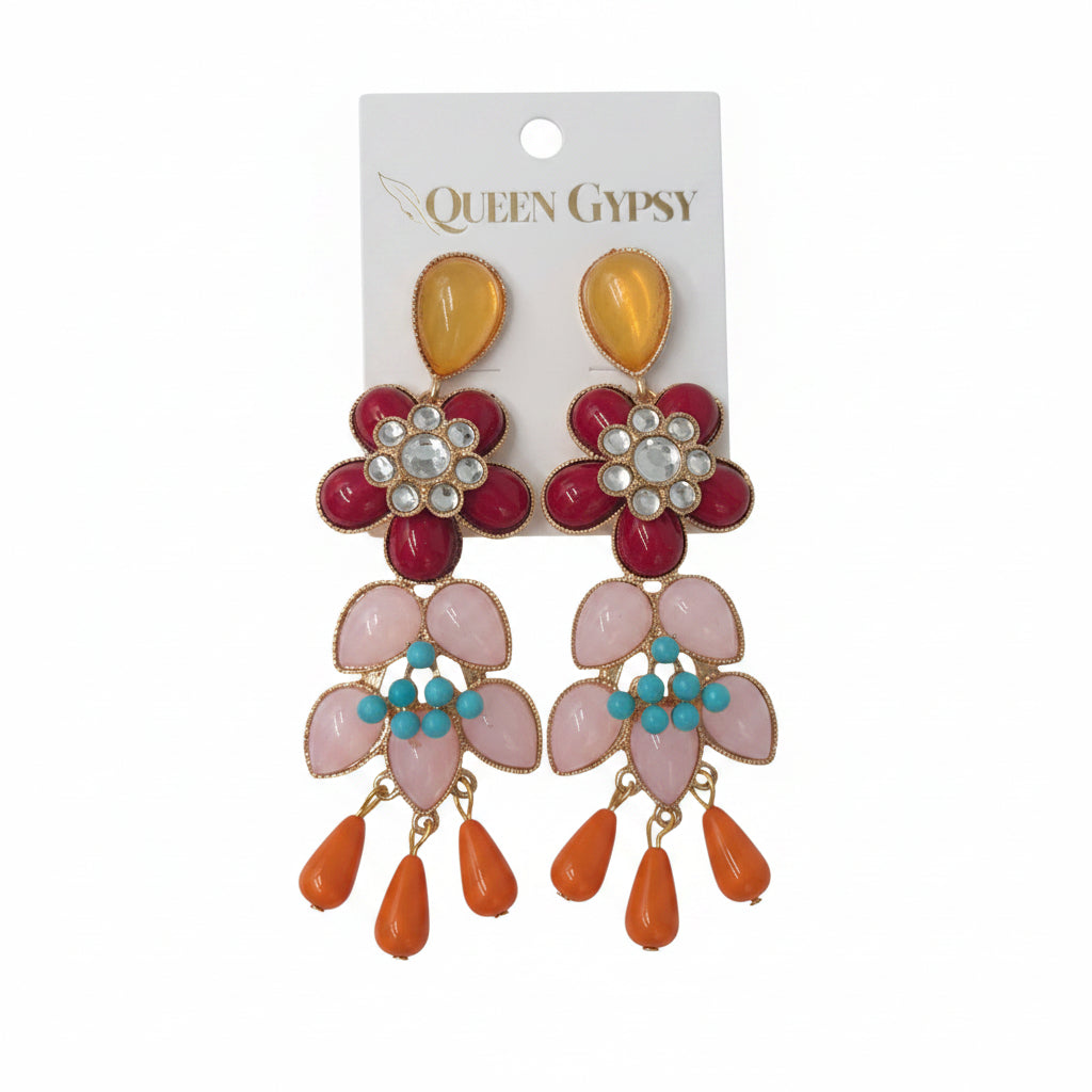 Boho Blossom Chandelier Earrings