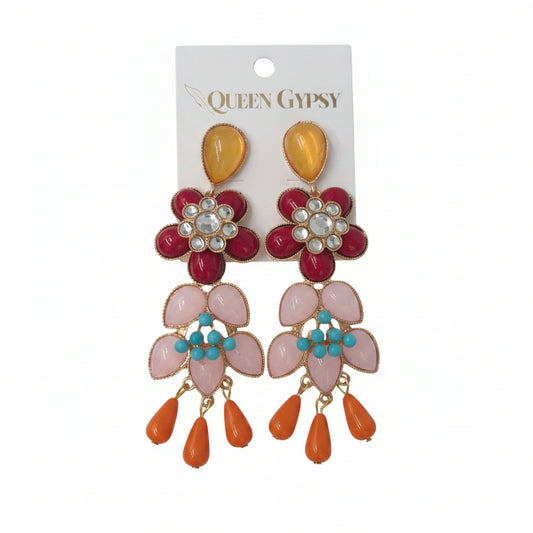 Boho Blossom Chandelier Earrings