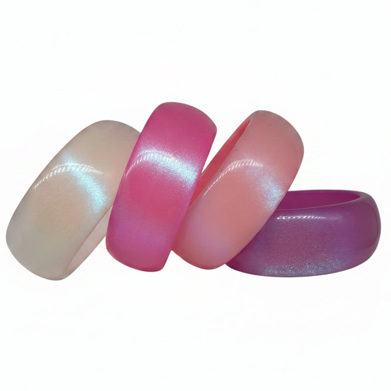 AB Glitter Acrylic Bangle