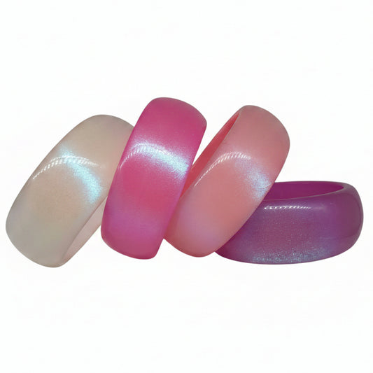 AB Glitter Acrylic Bangle