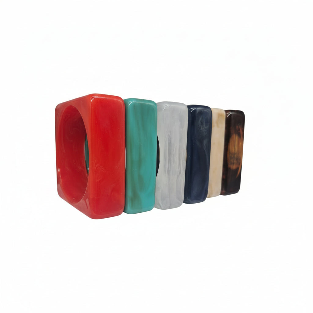 Square Acrylic Designer Bangle Bracelet