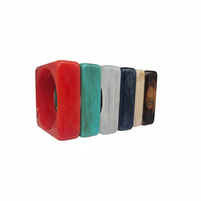 Square Acrylic Designer Bangle Bracelet