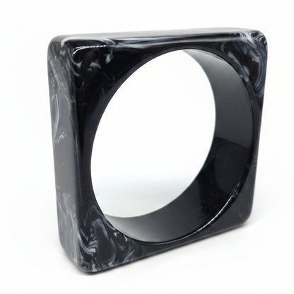Square Acrylic Designer Bangle Bracelet