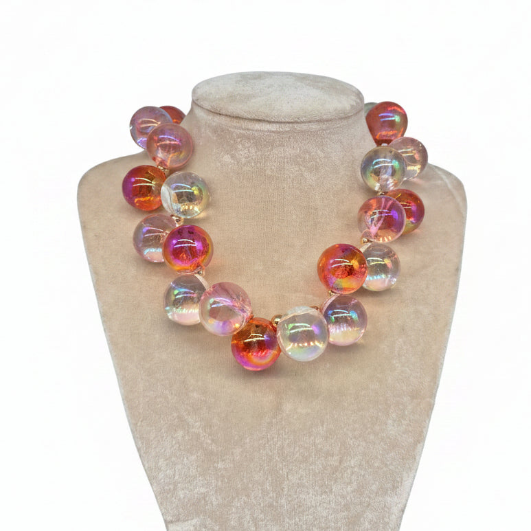 Bubble statement necklace-assorted colors