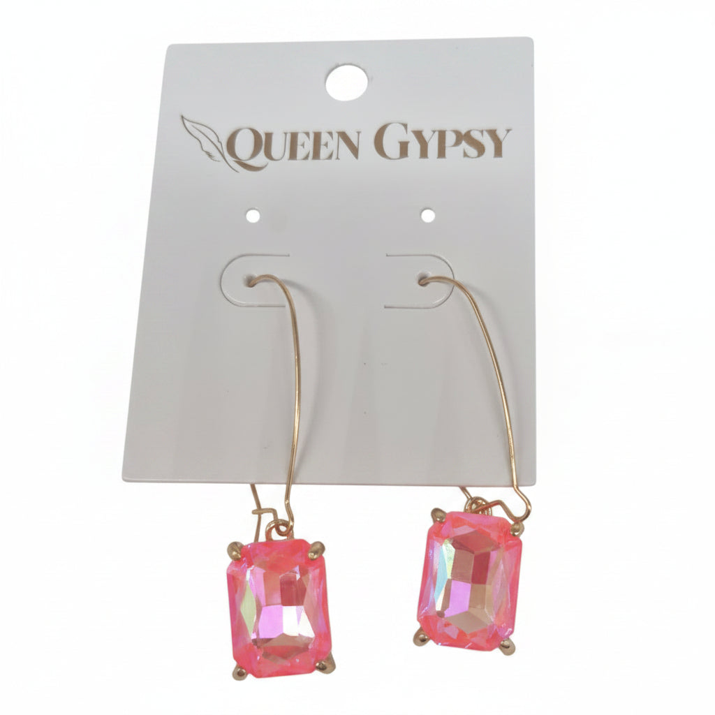 Glitz & Glam Wire Loop Earrings
