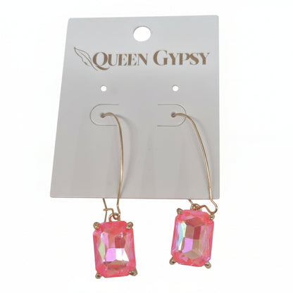 Glitz & Glam Wire Loop Earrings