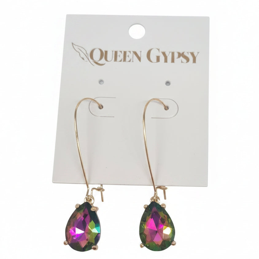 Glitz & Glam Wire Loop Earrings