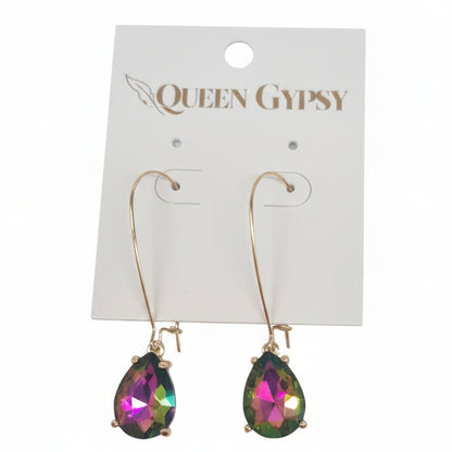 Glitz & Glam Wire Loop Earrings