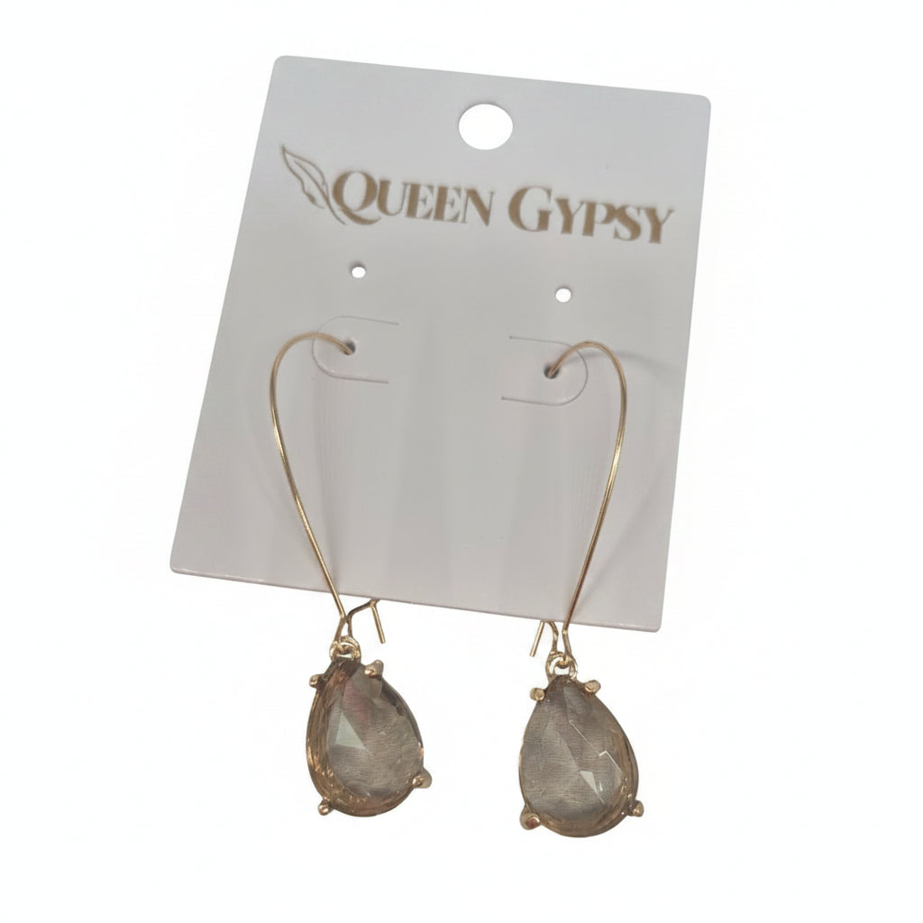 Glitz & Glam Wire Loop Earrings