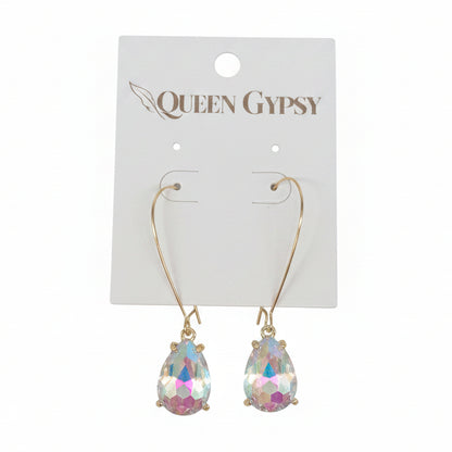 Glitz & Glam Wire Loop Earrings
