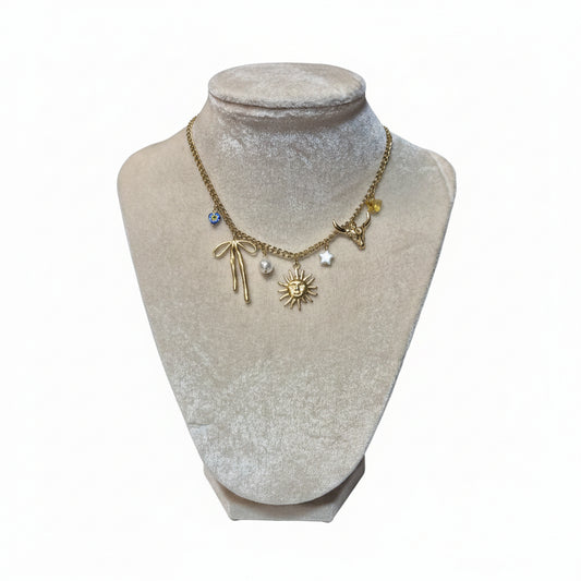 Celestial Charm Statement Necklace
