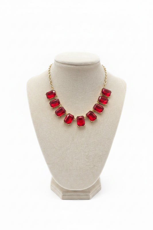 Glitz & Glam Emerald-Cut Statement Necklace