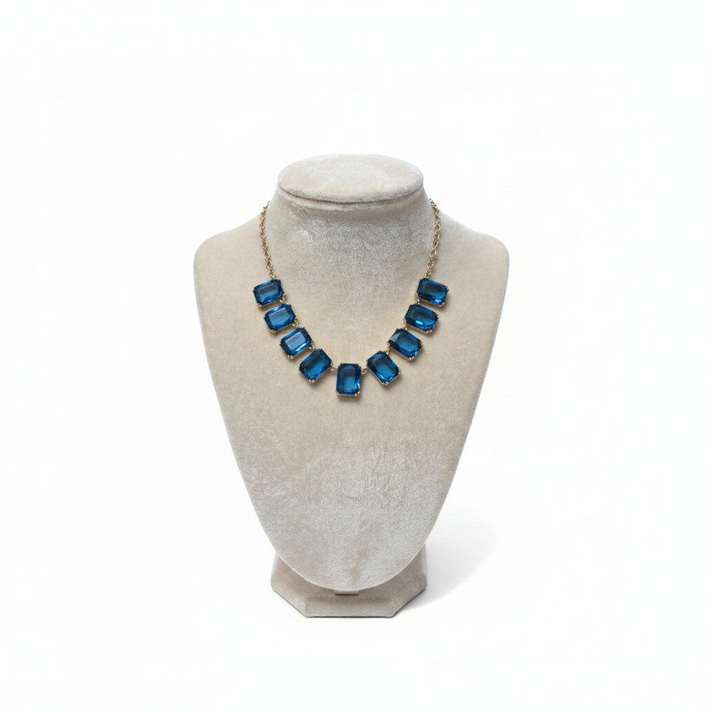 Glitz & Glam Emerald-Cut Statement Necklace