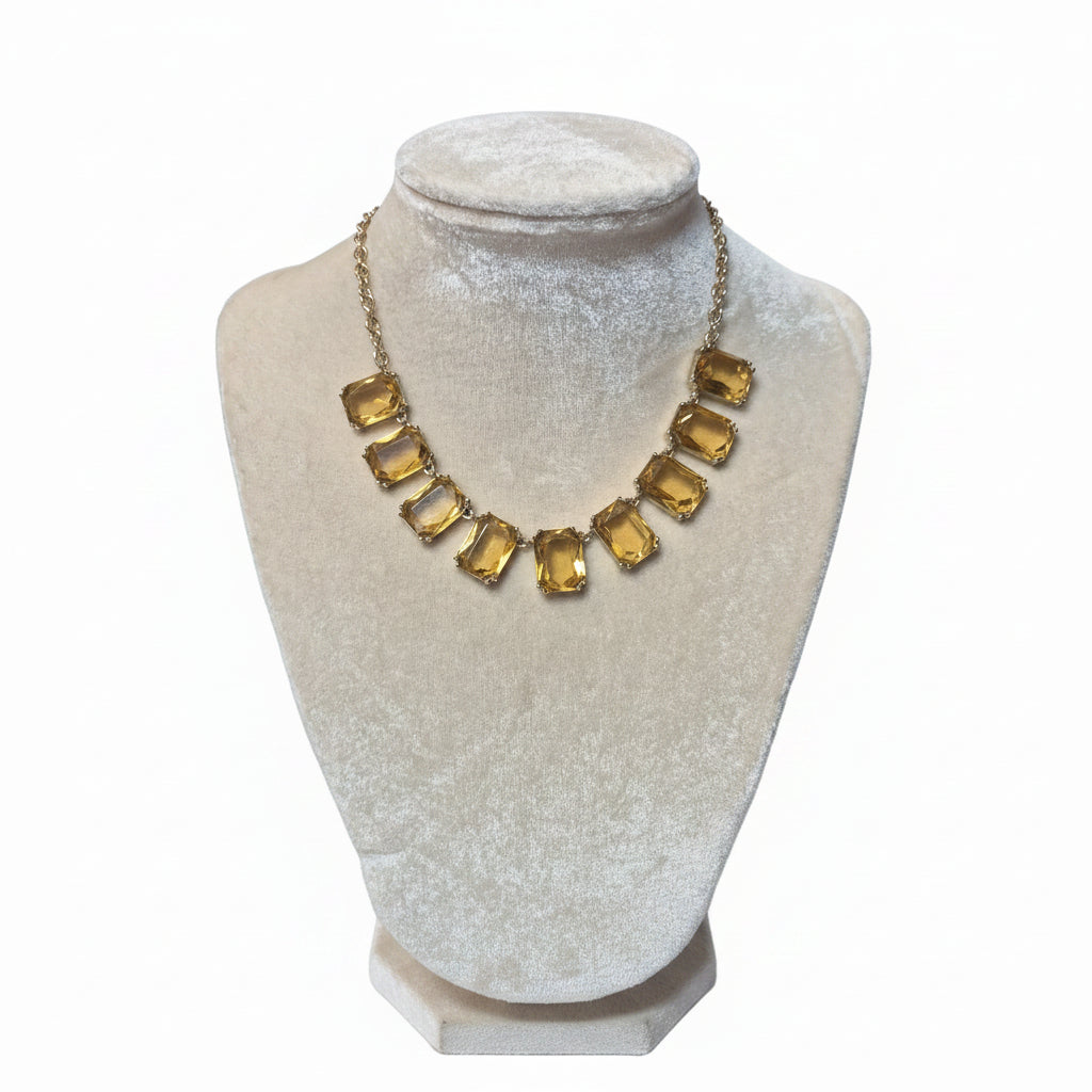 Glitz & Glam Emerald-Cut Statement Necklace