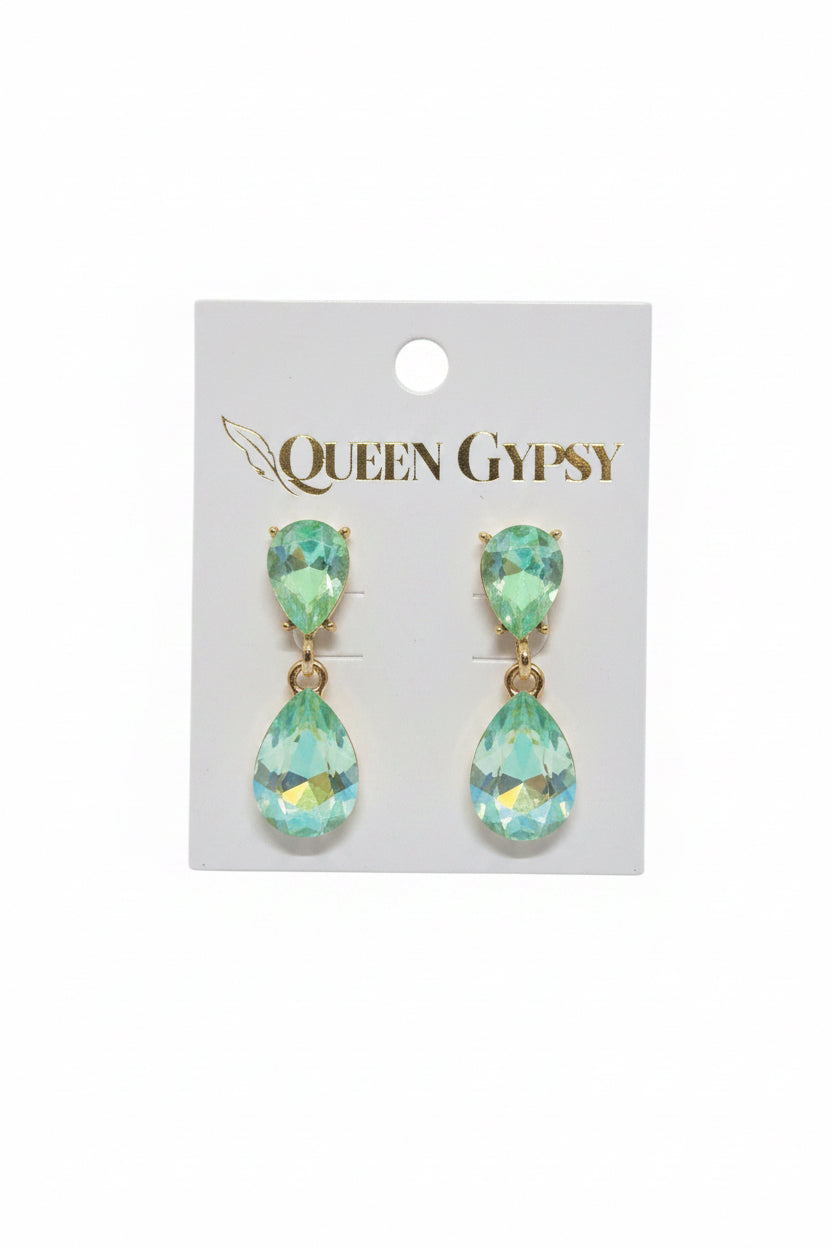 Glitz & Glam Teardrop Crystal Earring