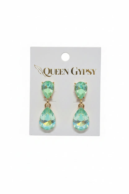 Glitz & Glam Teardrop Crystal Earring