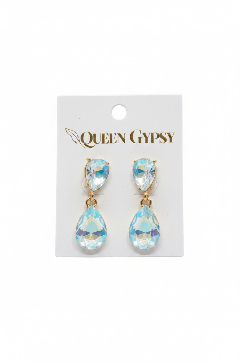 Glitz & Glam Teardrop Crystal Earring