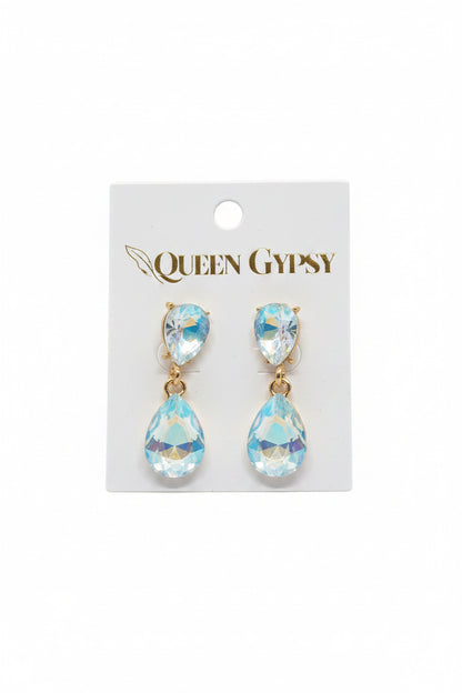 Glitz & Glam Teardrop Crystal Earring