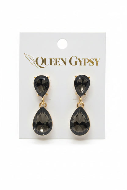 Glitz & Glam Teardrop Crystal Earring