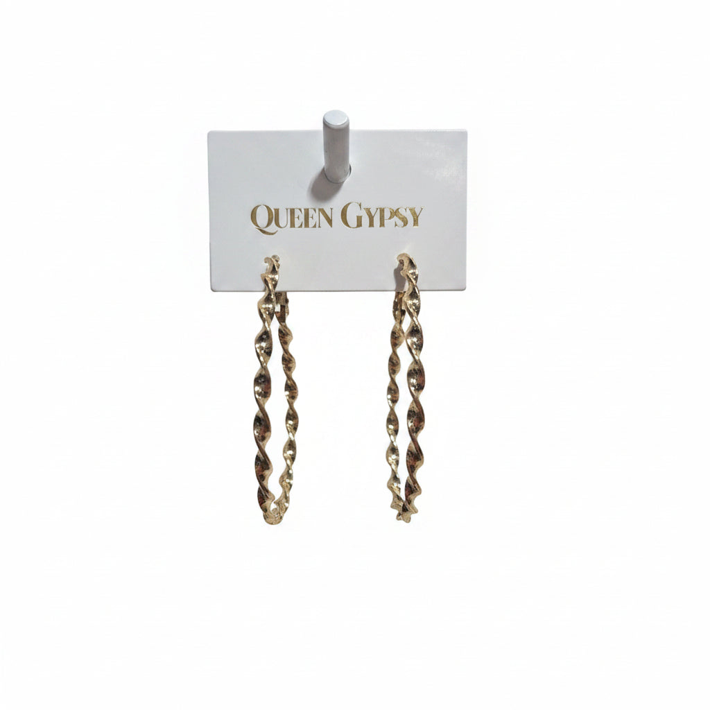 Twisted Hoop Earrings