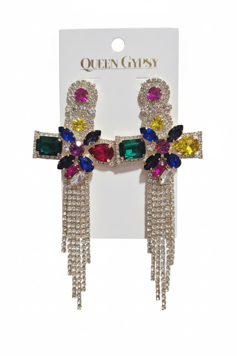 Cathedral Glam Cross Earrings