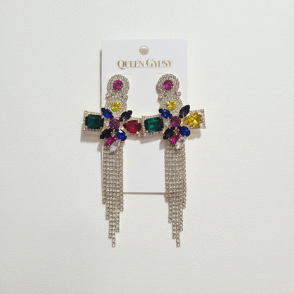 Cathedral Glam Cross Earrings