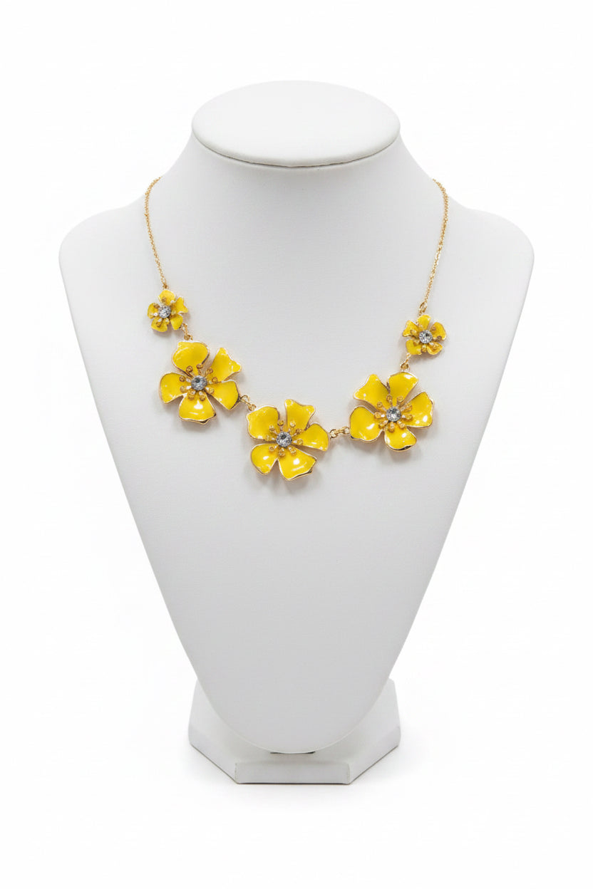Pretty Blooms Enamel Necklace