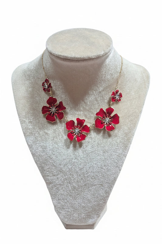 Pretty Blooms Enamel Necklace
