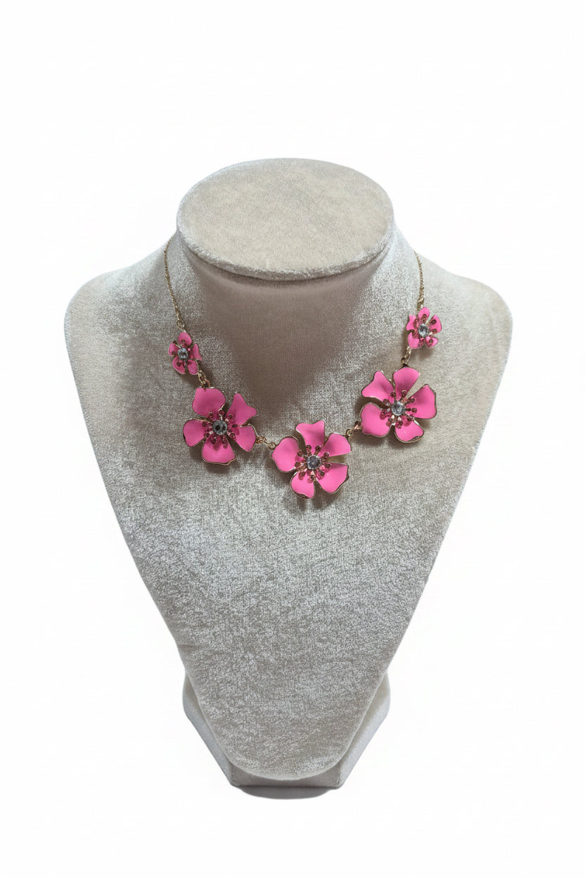 Pretty Blooms Enamel Necklace