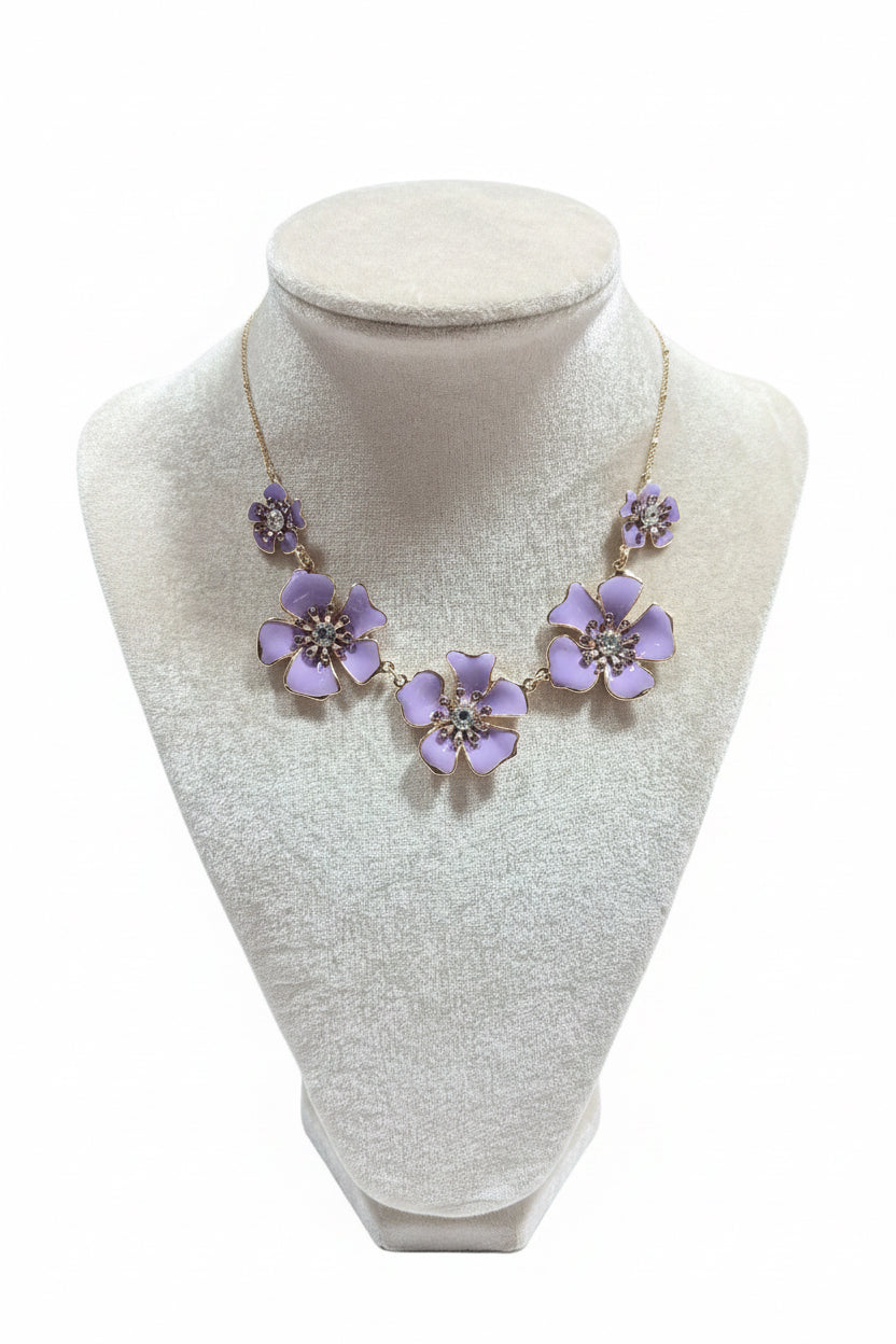 Pretty Blooms Enamel Necklace