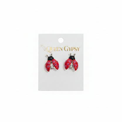 Ladybug Luck Enamel Studs