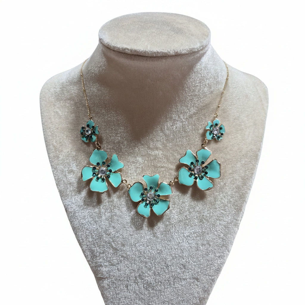 Pretty Blooms Enamel Necklace