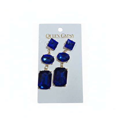 Sovereign Jewel Triple Drop Earrings