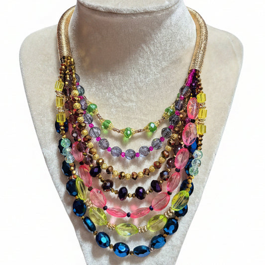 Confetti Queen Multi-Strand Necklace