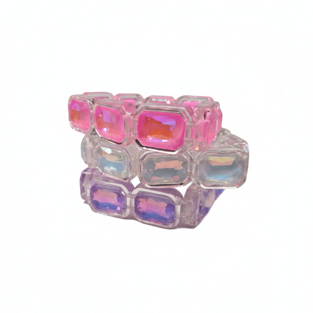 Prism Pop AB Emerald-Cut Stretch Bracelet