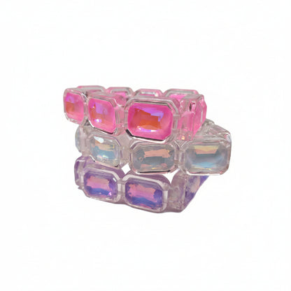 Prism Pop AB Emerald-Cut Stretch Bracelet
