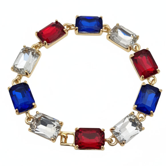 Red White & Blue Clasp Bracelet