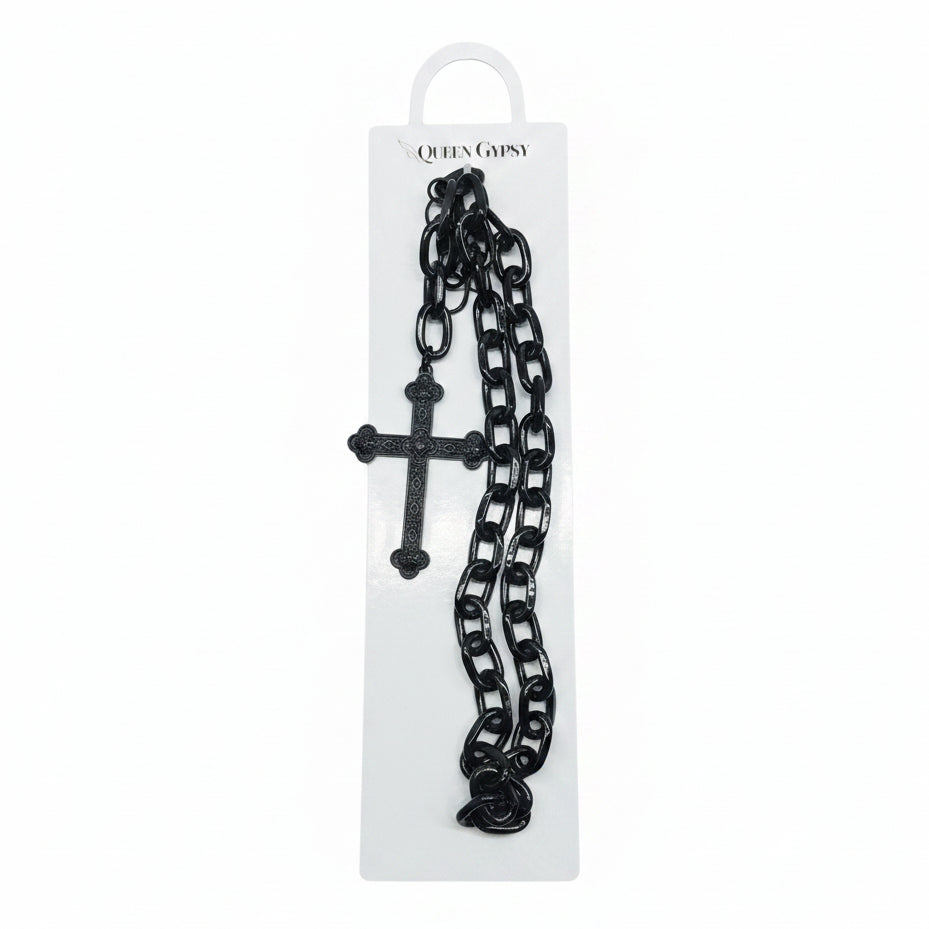 Obsidian Faith Chain Accessory