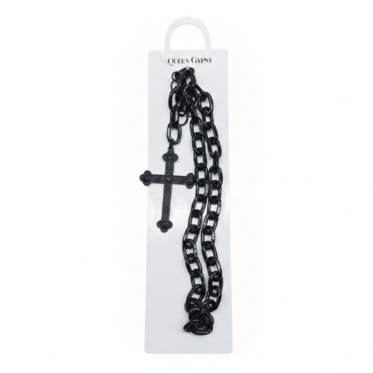 Obsidian Faith Chain Accessory