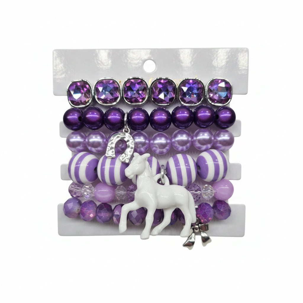 Lavender Lasso Bracelet Stack