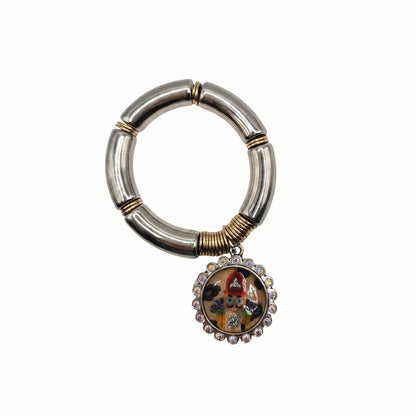 Acrylic Bracelet with Charm