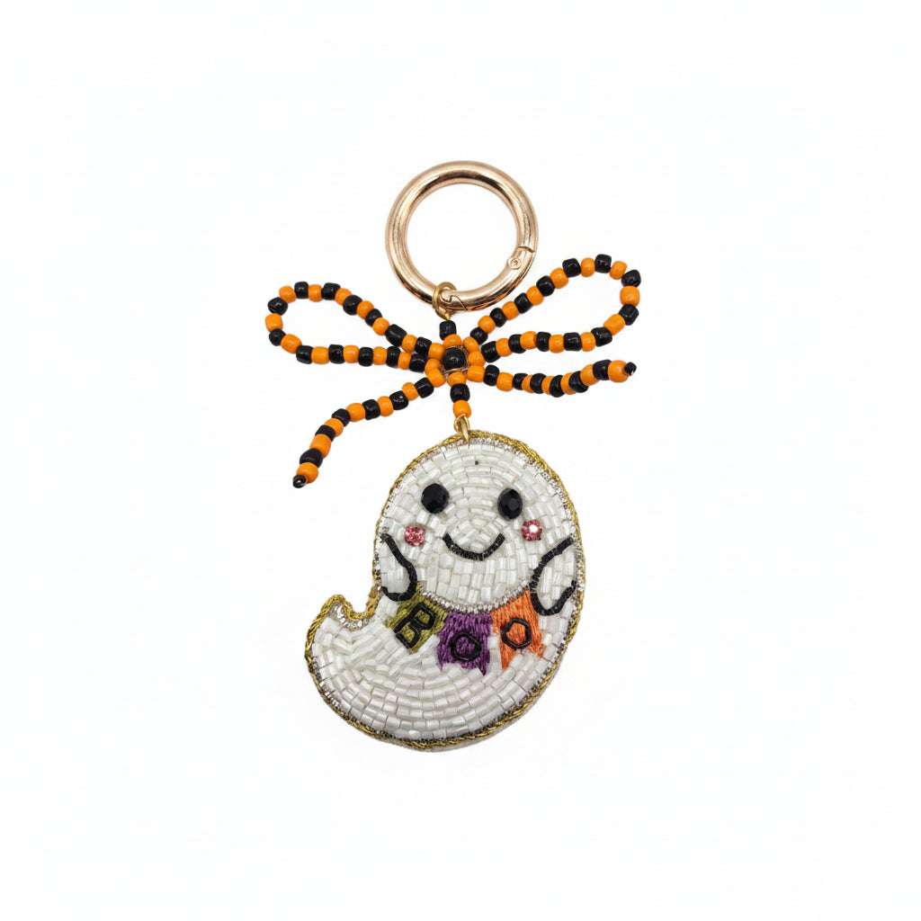 Boo Ghost Blingy Bag Charm