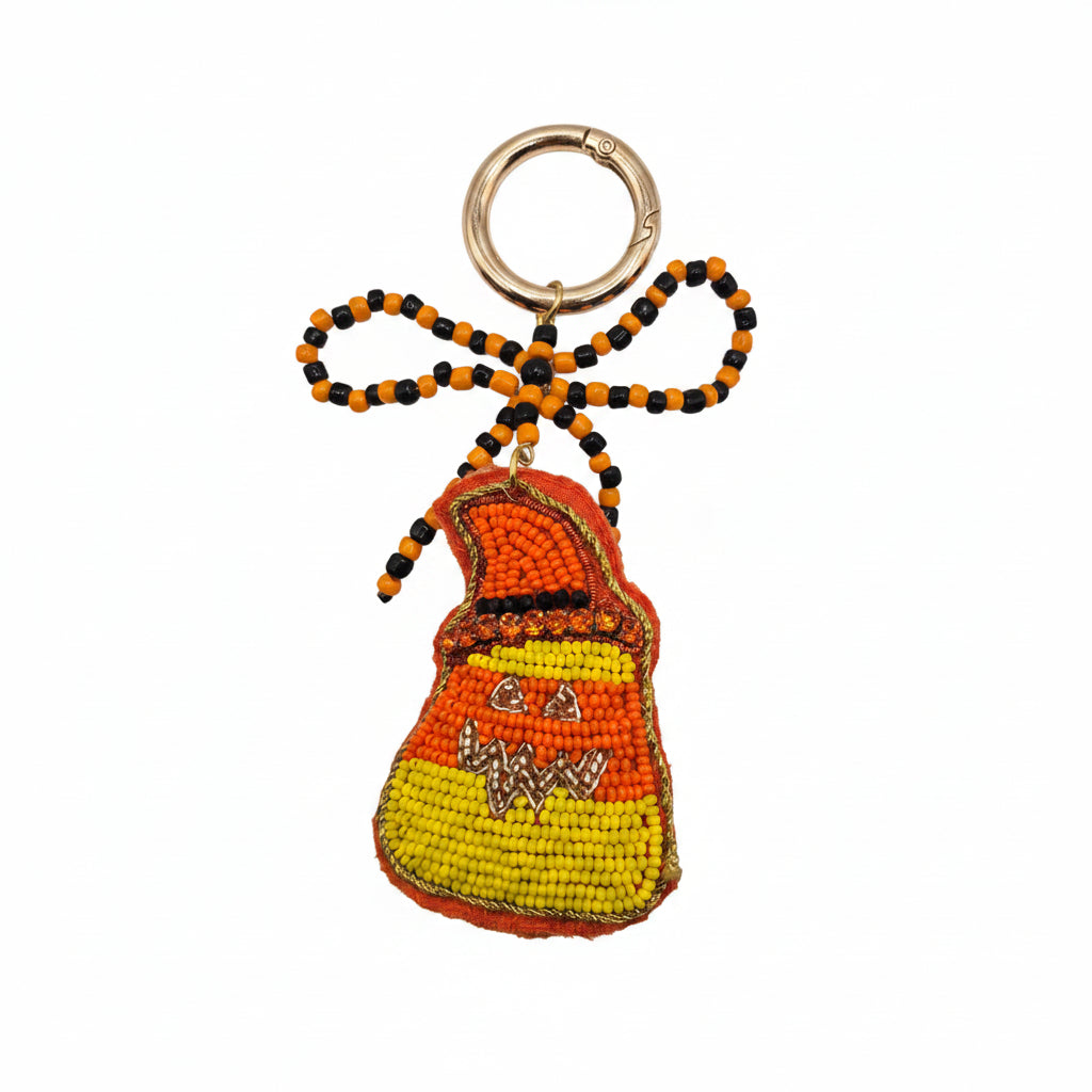 Candy Corn Bling Bag Charm