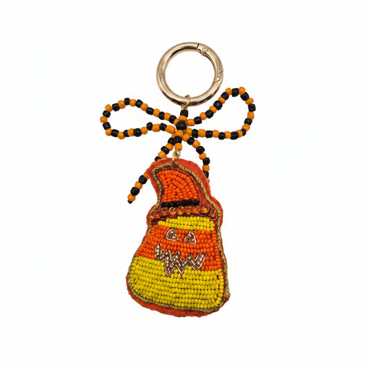 Candy Corn Bling Bag Charm