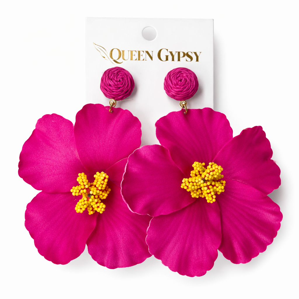 Wild Hibiscus  Earrings