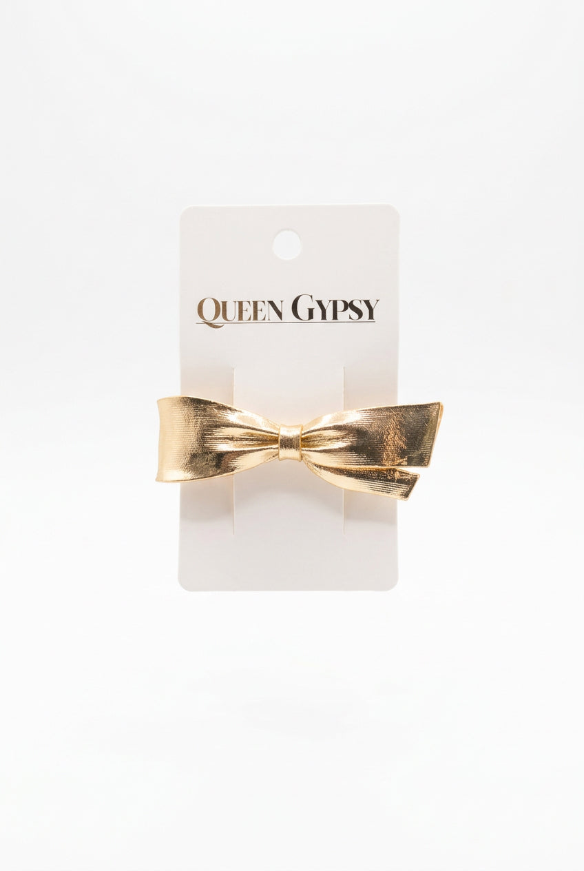 Metal Spring clip bow