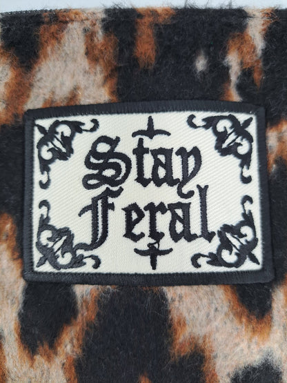 Stay Feral Patch Wristlet 